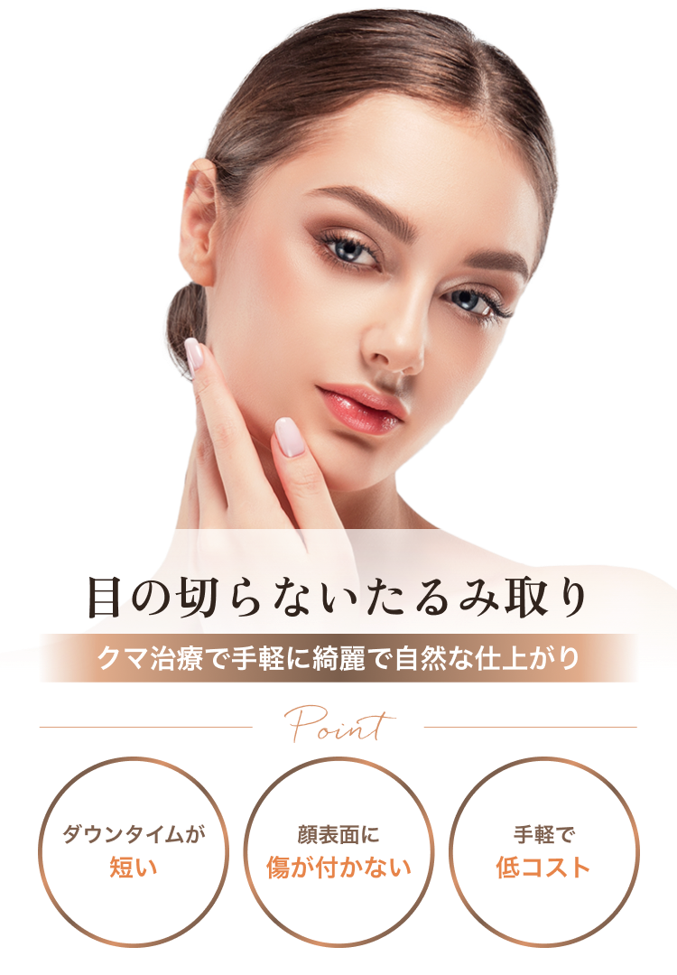 目の切らないたるみ取り