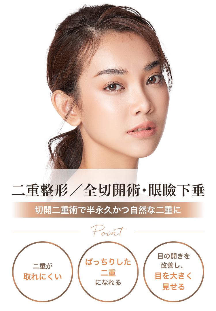二重整形／全切開術・眼瞼下垂